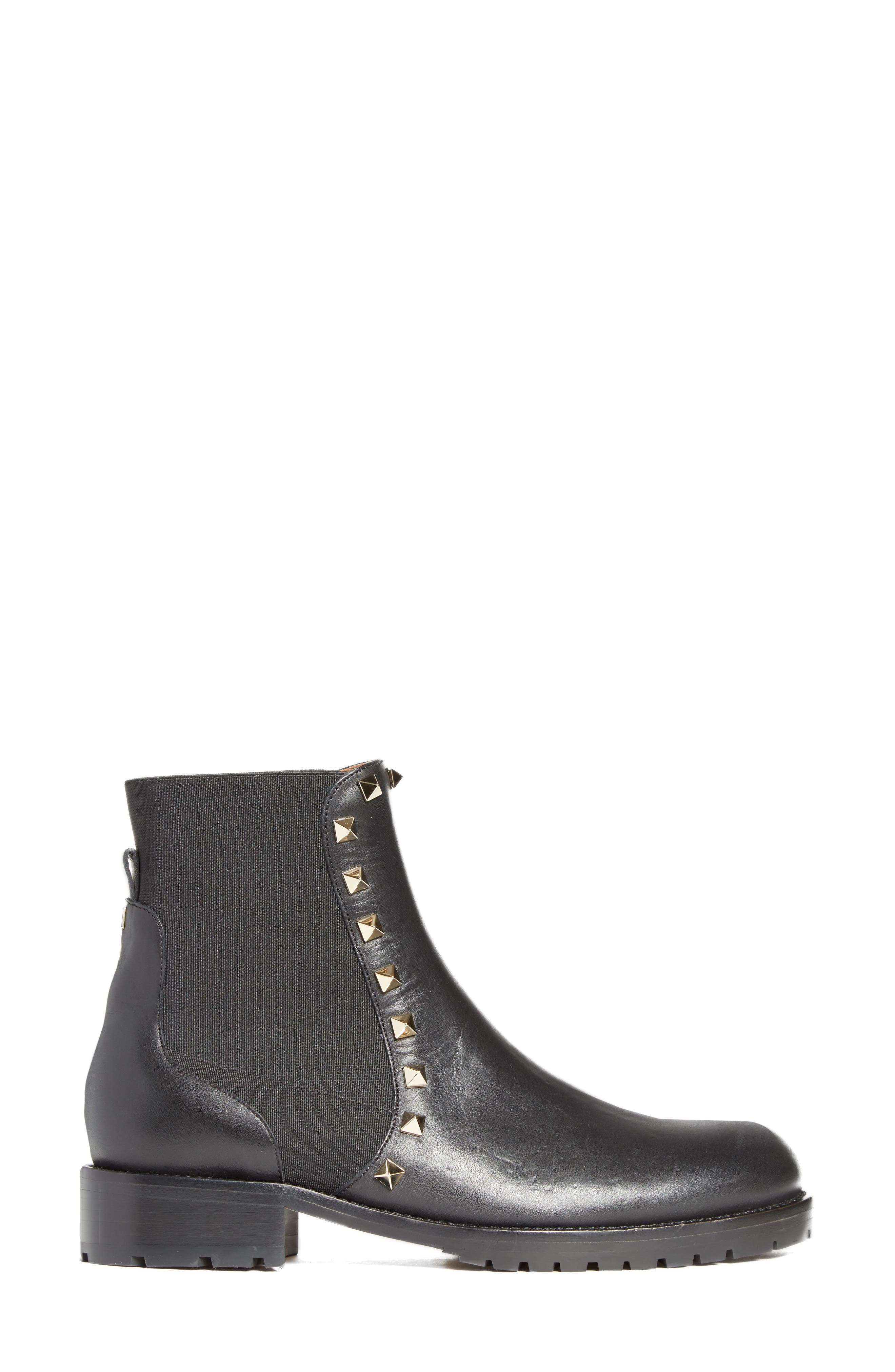 Beatle Rockstud Boot, Alternate, color, BLACK
