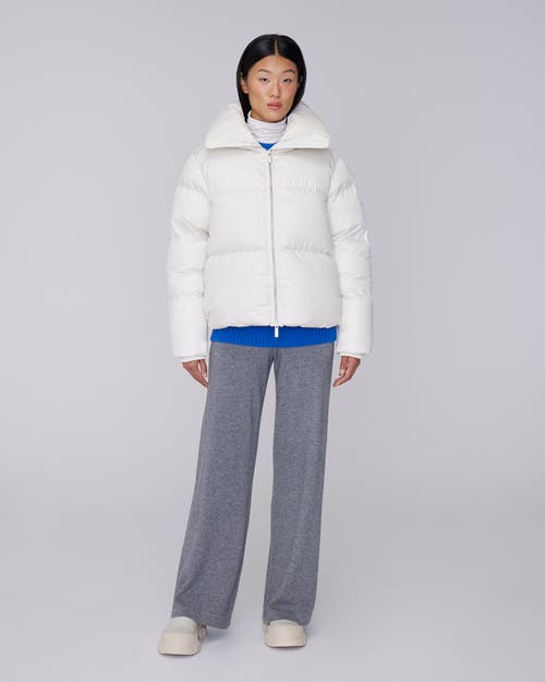 Quartz Co. Gisele Short | Down Puffer Jacket In Ivory