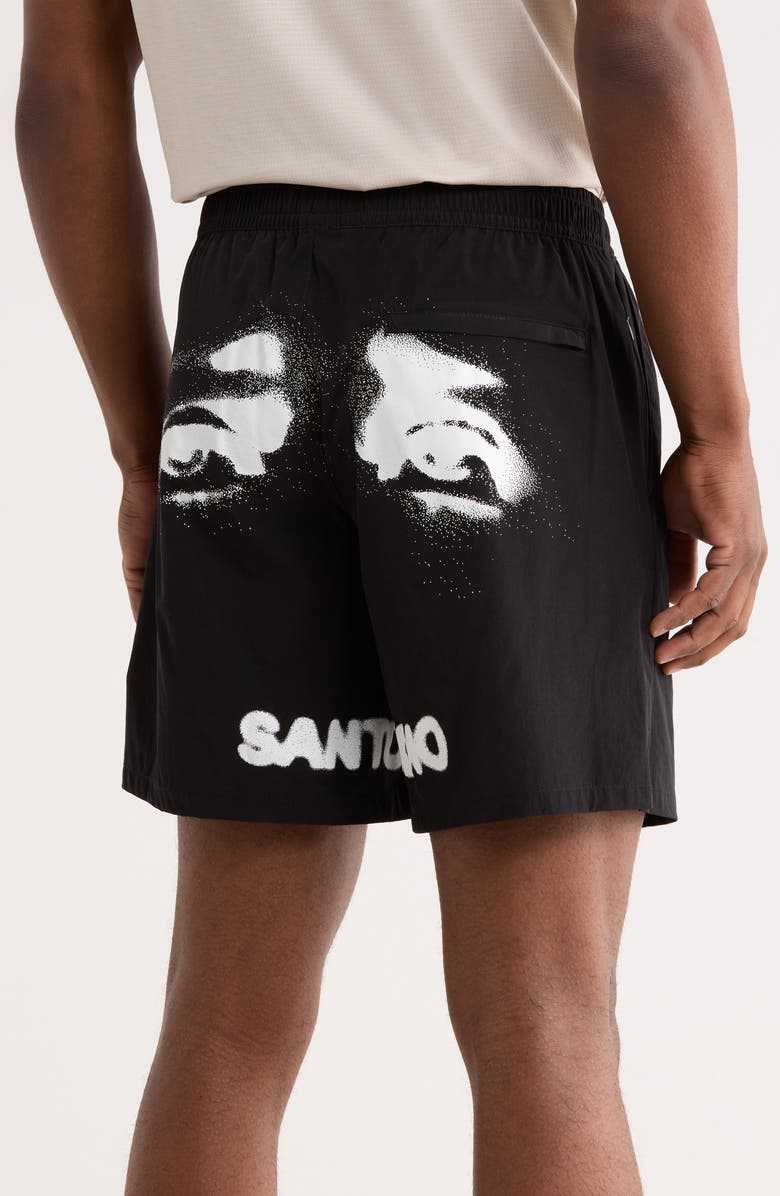 SANTO STUDIO Tempo Sport Torino Vision Shorts, Alternate, color, Black