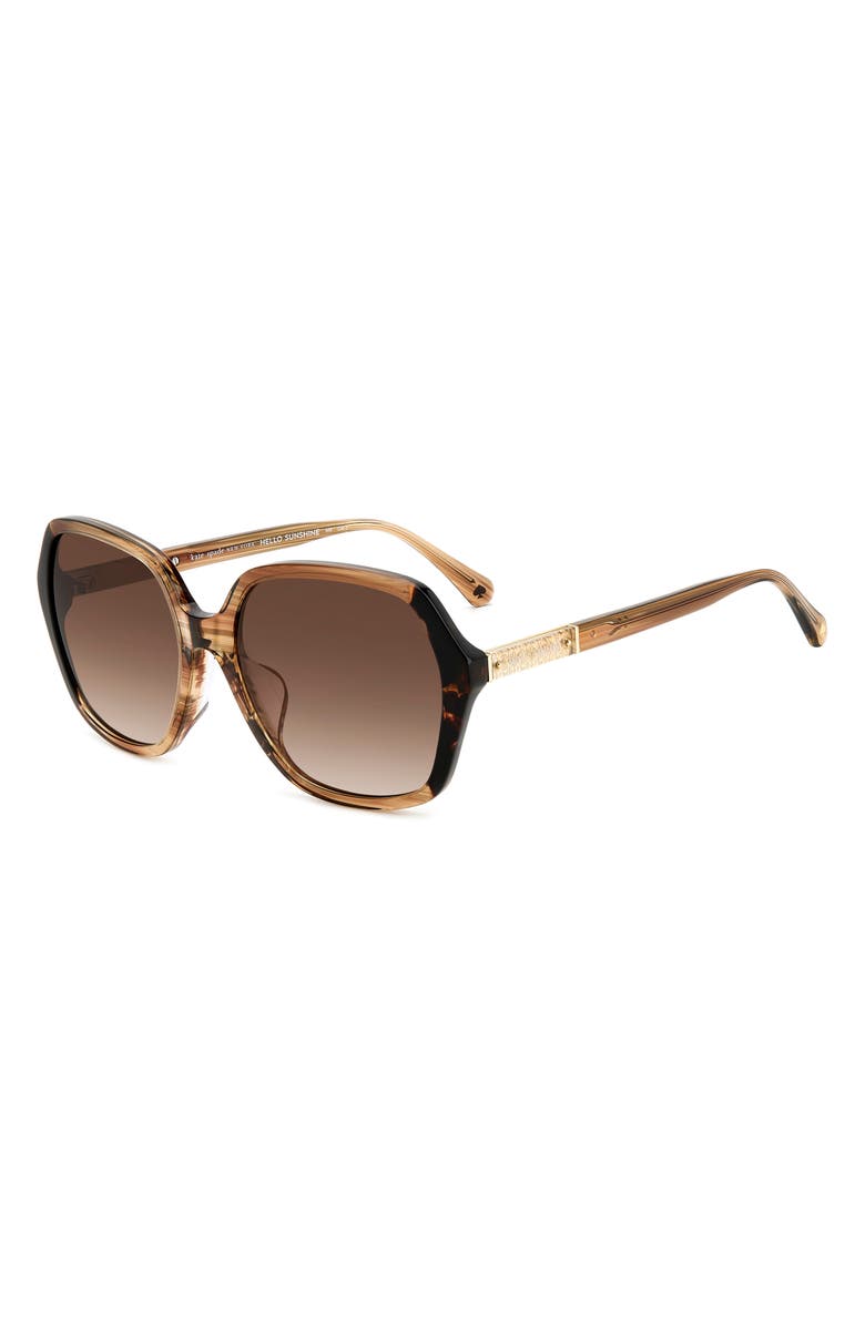 Kate Spade 57mm ellery butterfly sunglasses, Alternate, color, 