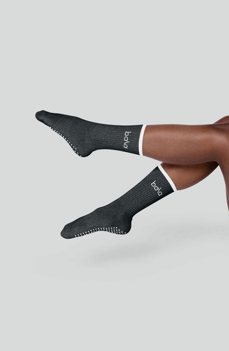 Bala The High Sock, Alternate, color, Charcoal