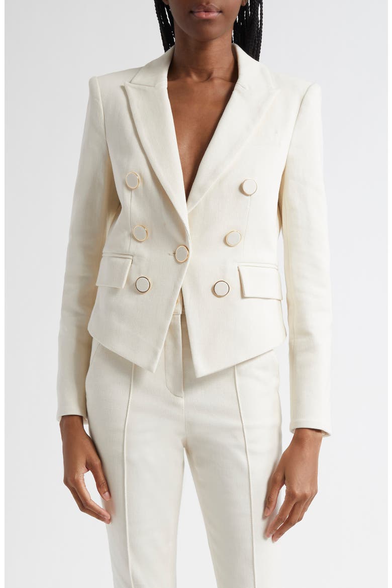 Diego Stretch Cotton Dickey Jacket, Main, color, ECRU
