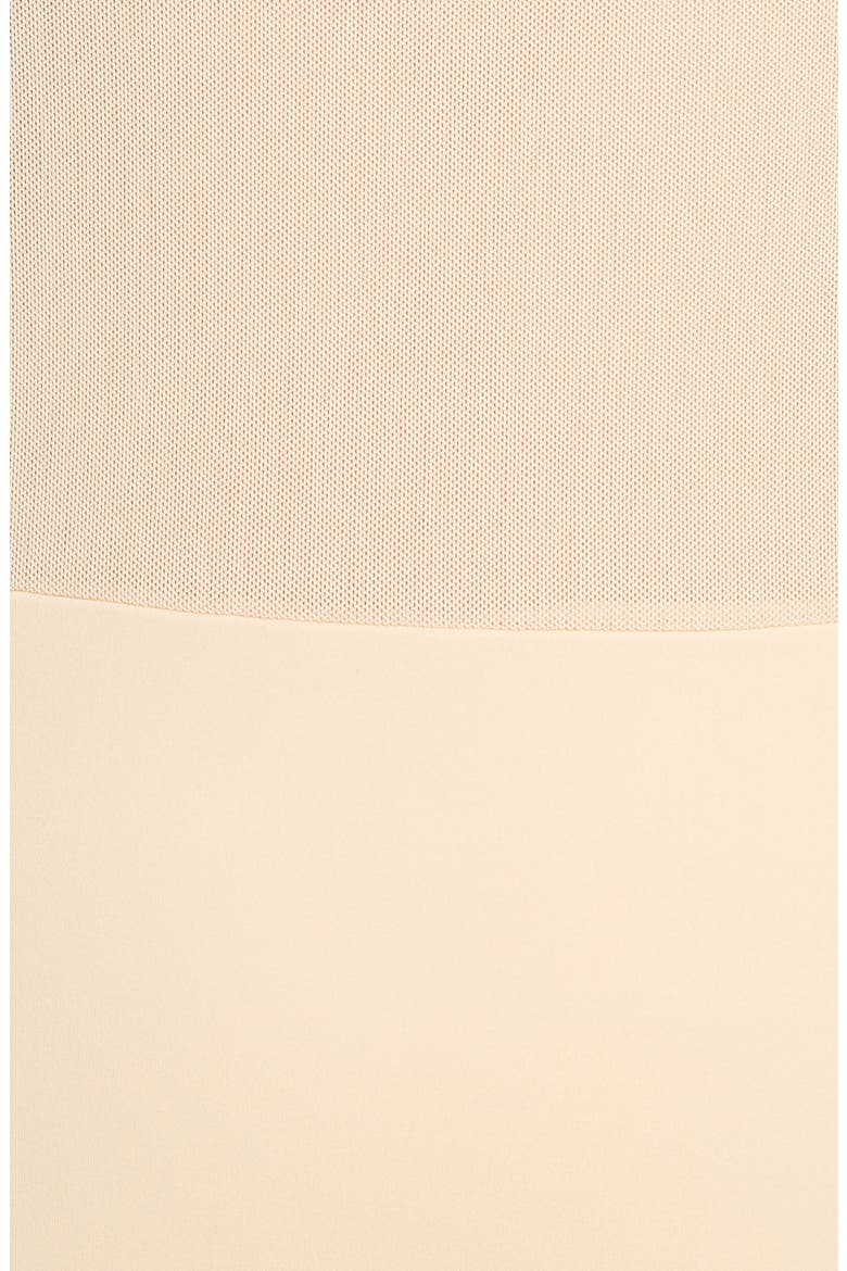 Mesh Detail Open Back Bodysuit, Alternate, color, APRICOT