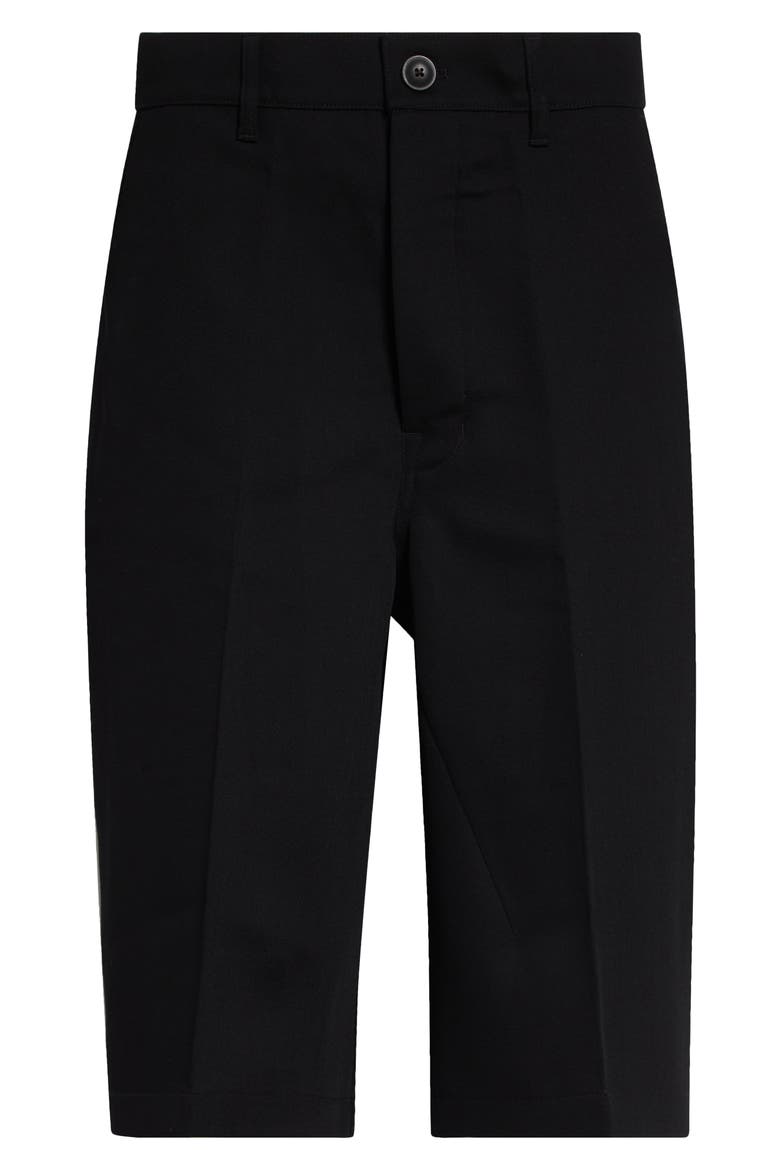 Wool Work Shorts, Main, color, BLACK