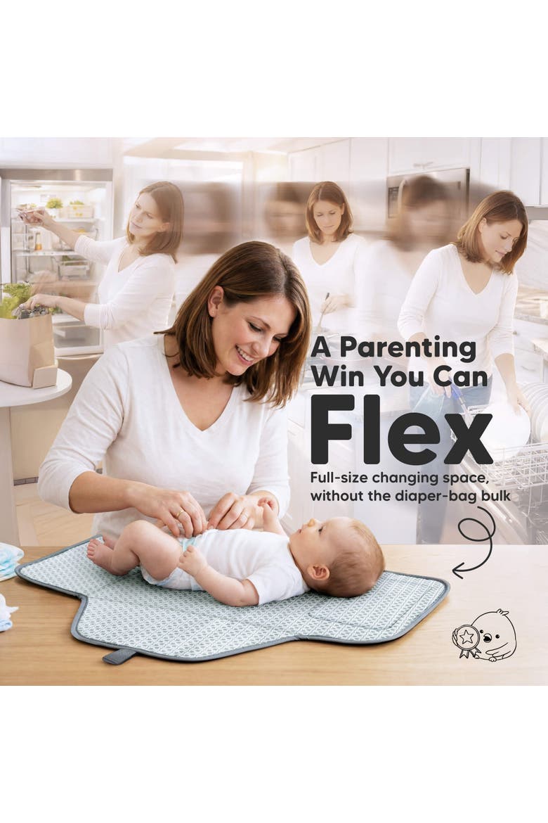 Flex Diaper Changing Pad, Alternate, color, Classic Gray