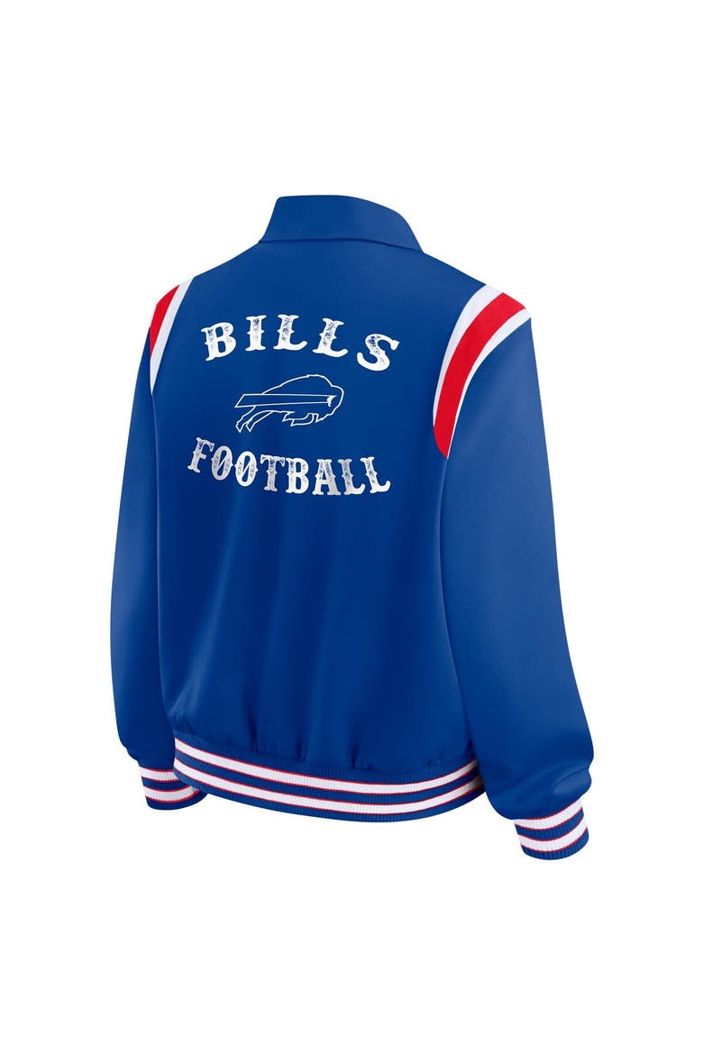 Women's WEAR by Erin Andrews Royal Buffalo Bills Varsity Lightweight Full-Snap Jacket, Alternate, color, Royal