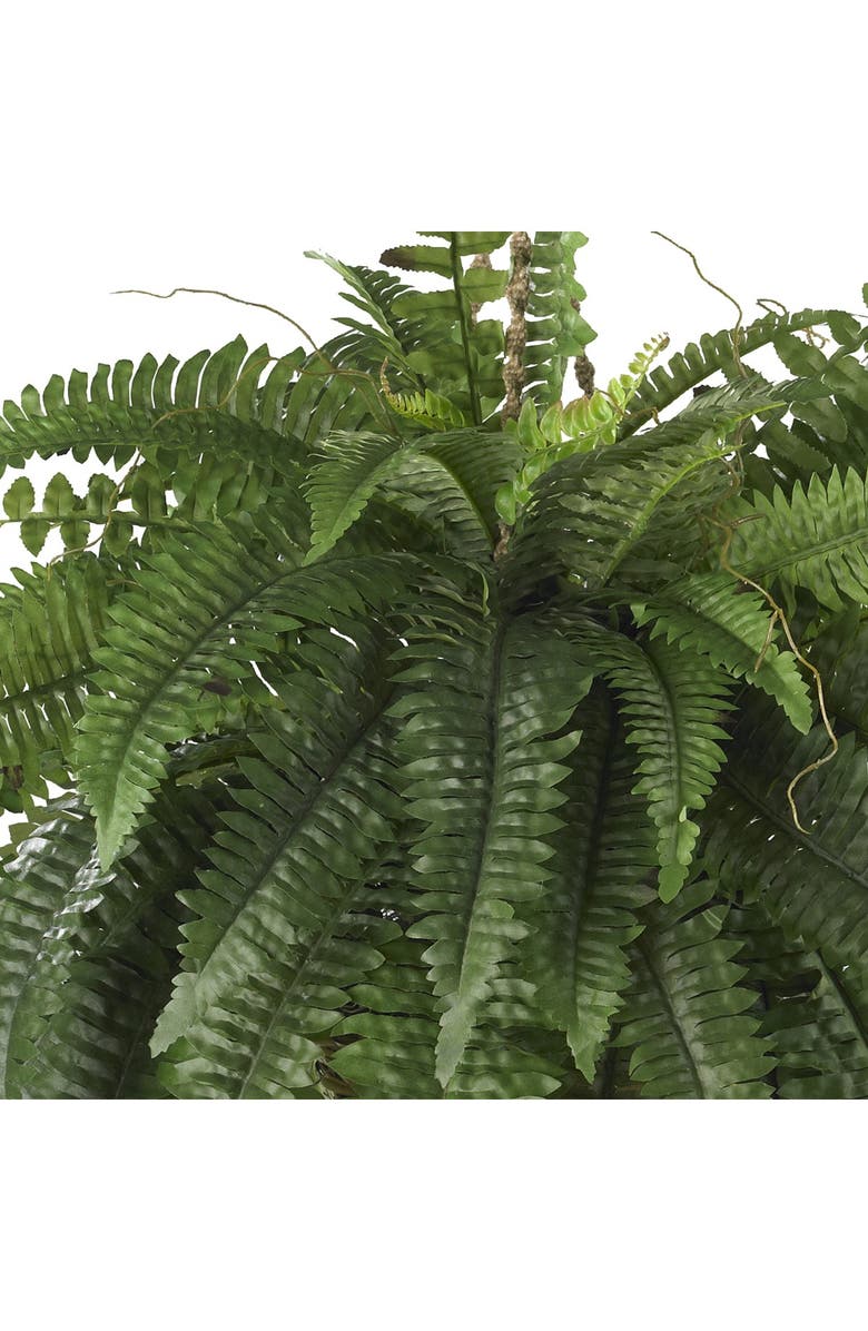 NEARLY NATURAL Large Boston Fern Hanging Basket, Alternate, color,