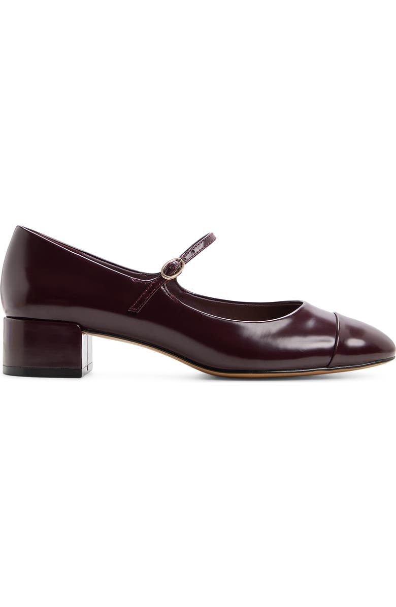 ALDO Decima Mary Jane Cap Toe Pump, Alternate, color, Burgundy