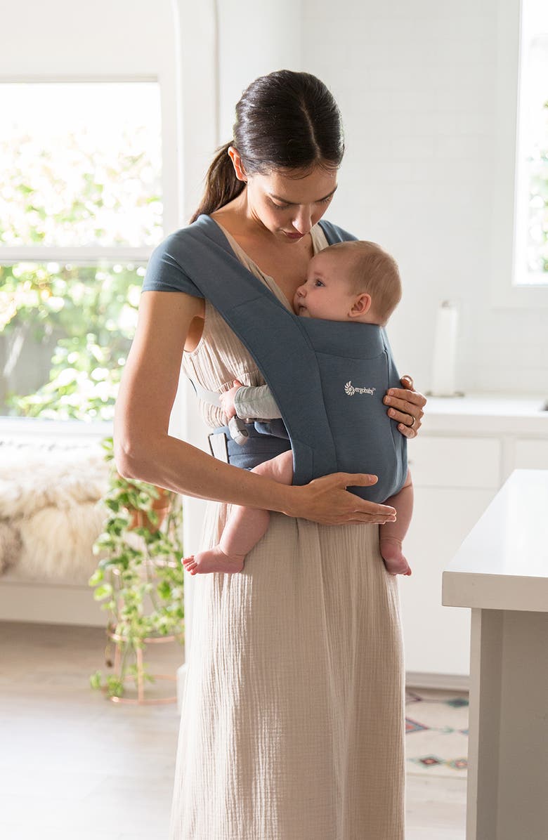 ERGObaby Embrace Baby Carrier, Alternate, color, Oxford Blue