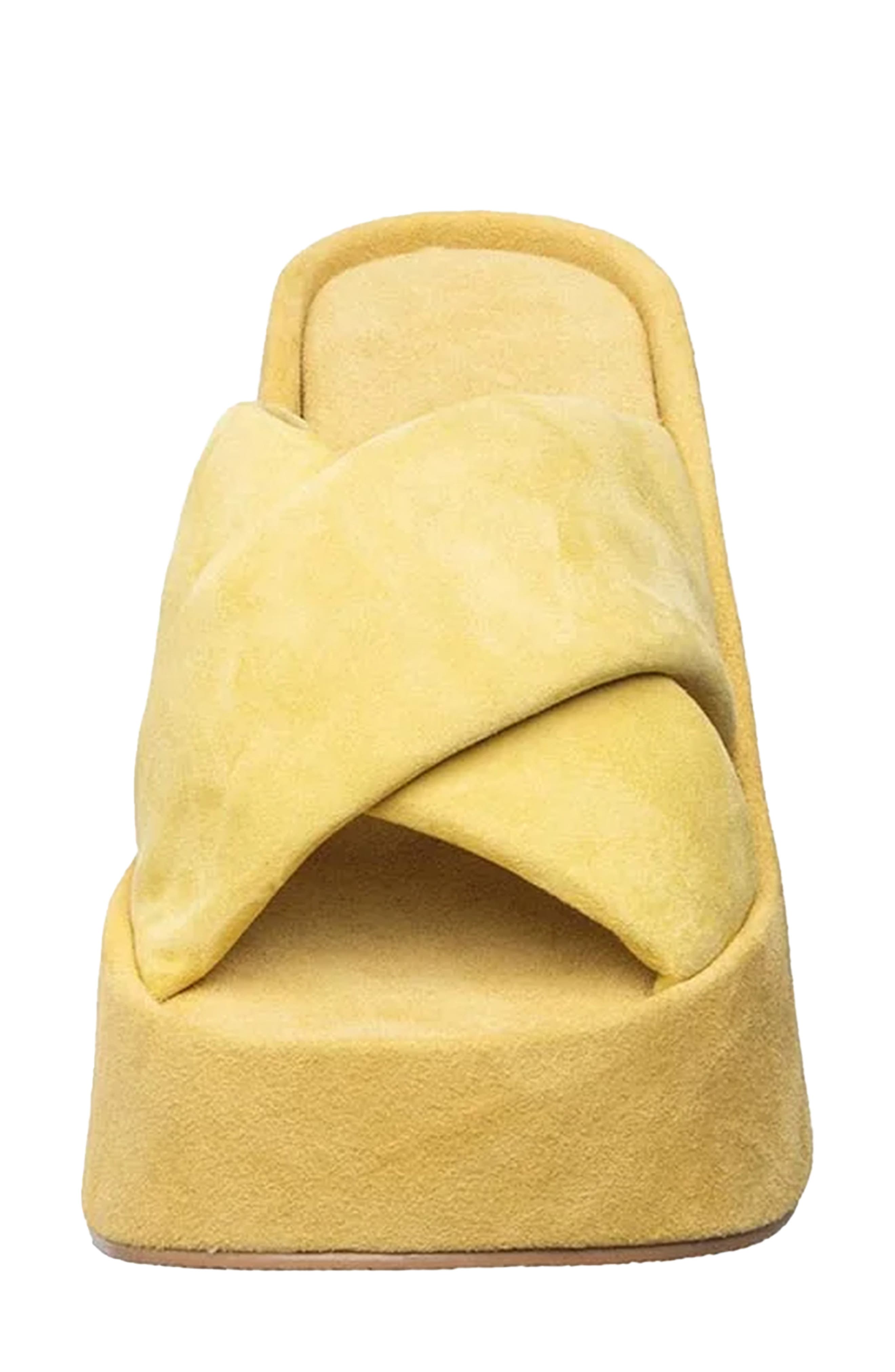 Emma Platform Sandal, Alternate, color, MUSTARD