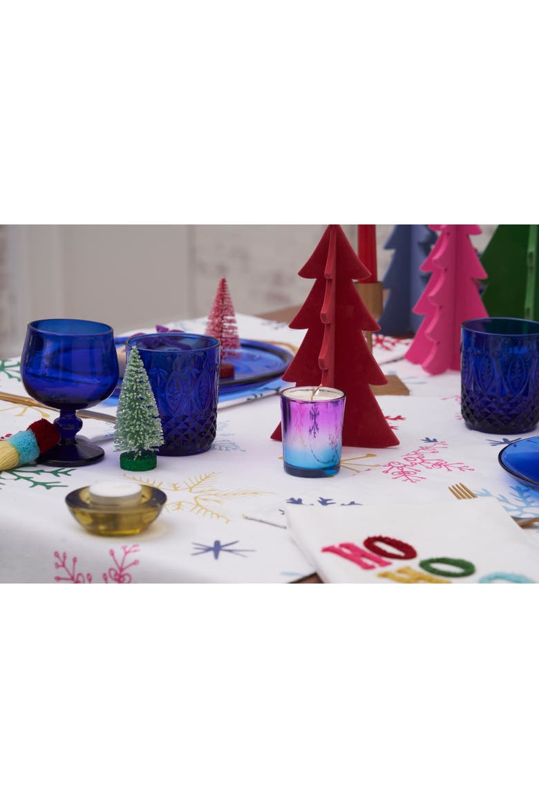 Boho Ho Placemats Set of 4, 14" x 20", Alternate, color, White
