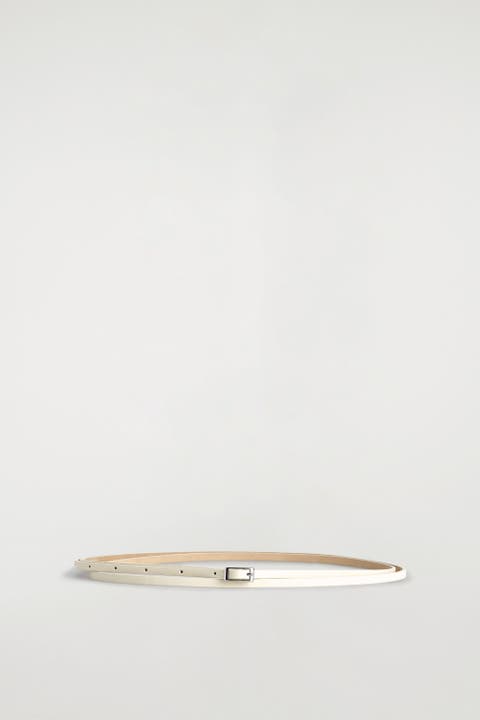 Skinny Double-wrap Leather Belt