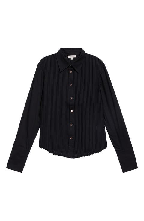 Mito Bias Tape Cotton Button-Up Shirt