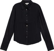Diotima Mito Bias Tape Cotton Button-Up Shirt