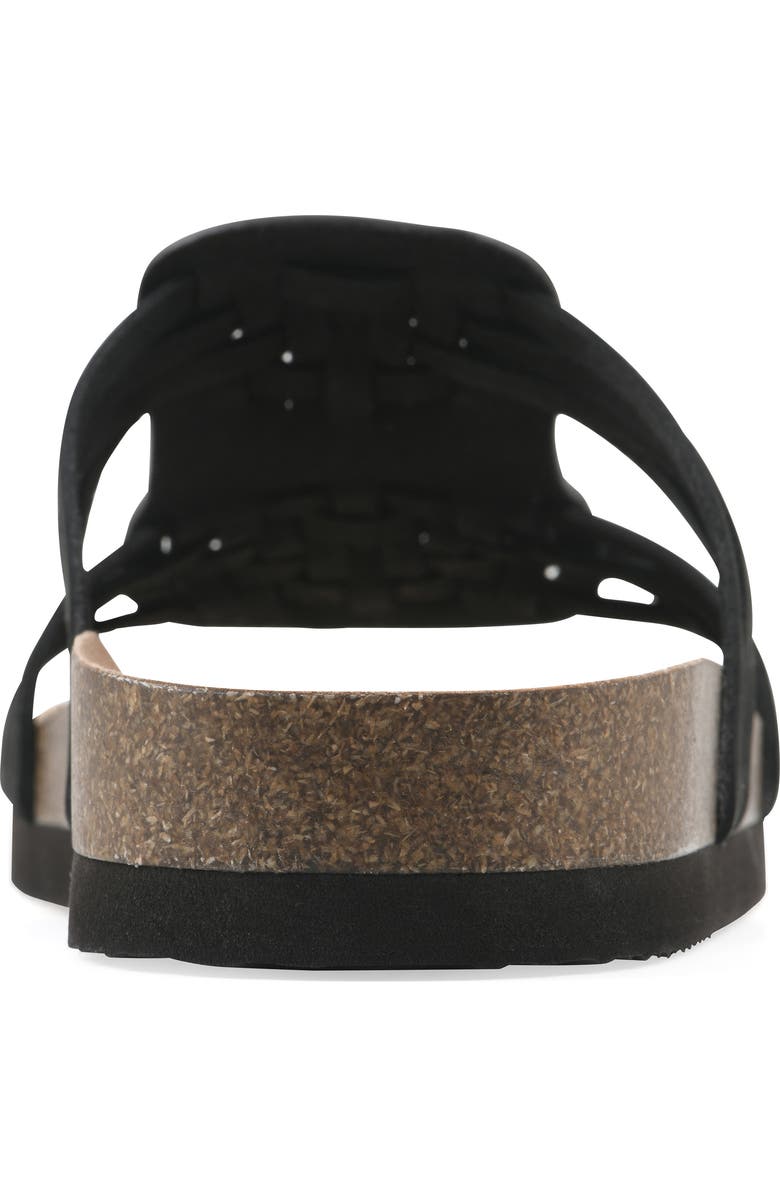White Mountain Footwear Halicore Slide Sandal, Alternate, color, Black/ Nubuck