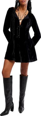 Free People Linney Velvet Minidress