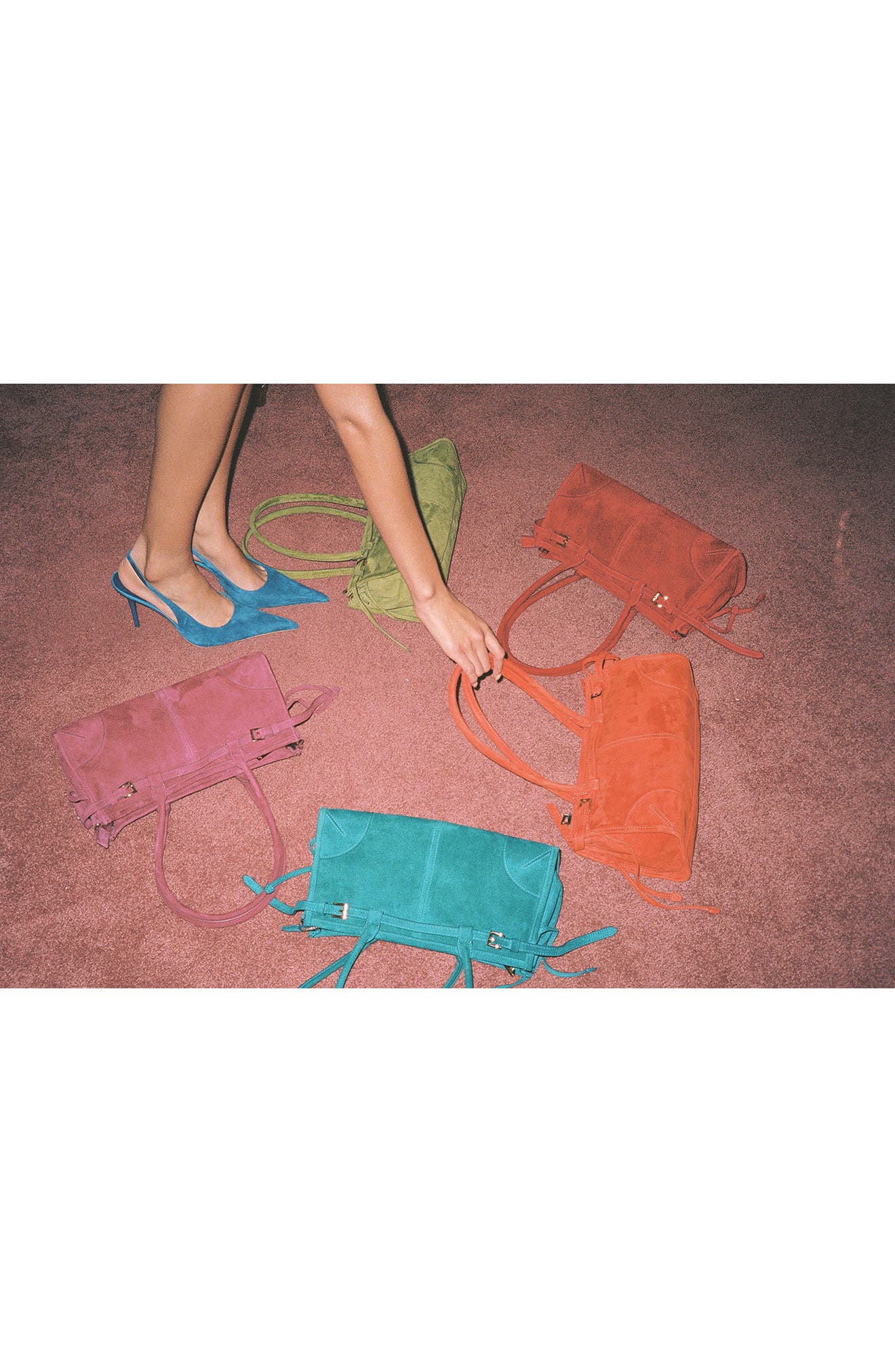 Jeffrey Campbell Pesky Leather Shoulder Bag, Alternate, color, Black