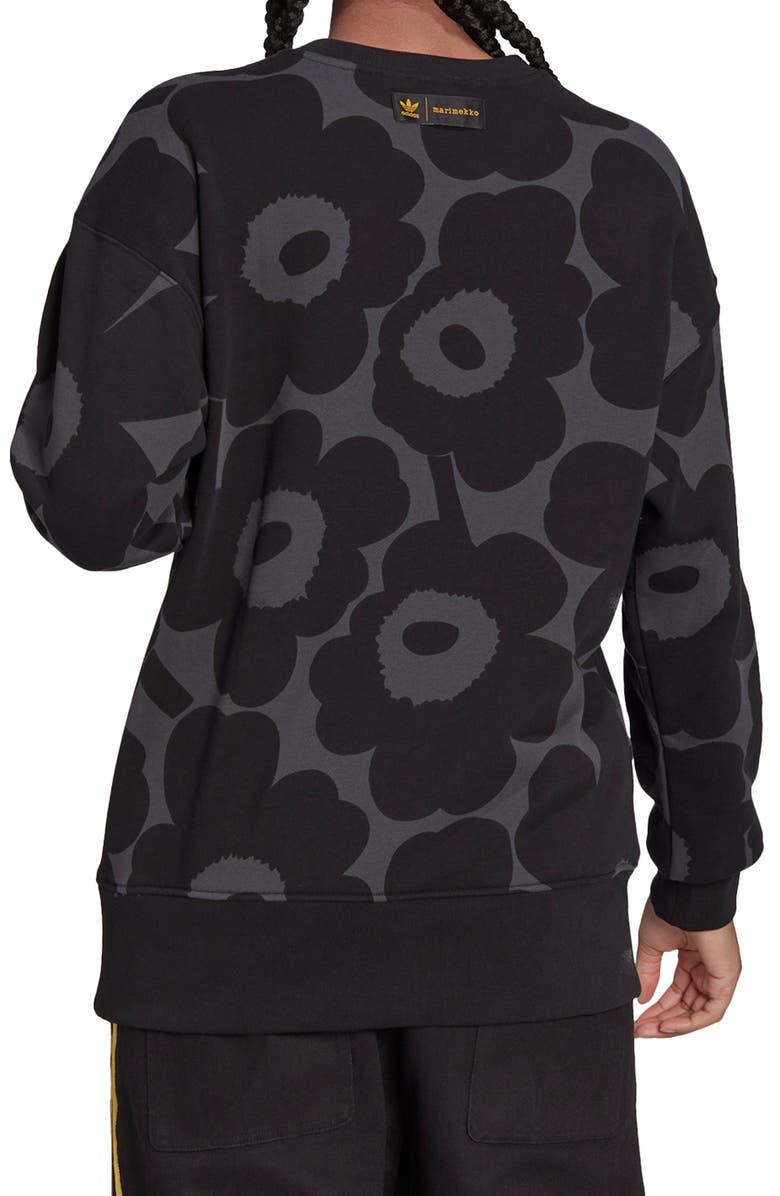 adidas Originals Marimekko Golden Trefoil Print Sweatshirt, Alternate, color, 