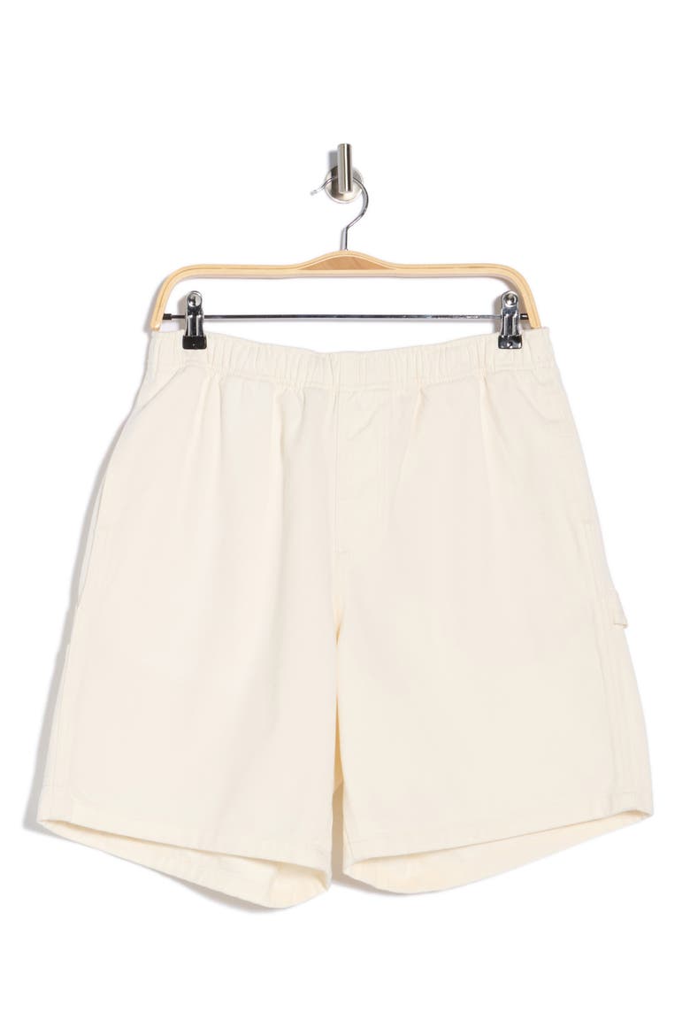 Denim Carpenter Shorts, Alternate, color, UNBLEACHED FADED WASH