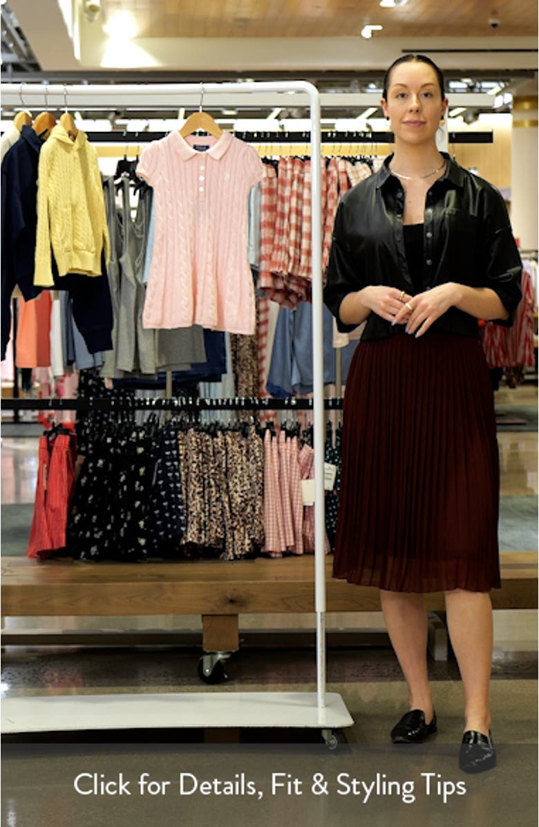 Kids' Cable Knit Sweater Dress, sales video thumbnail