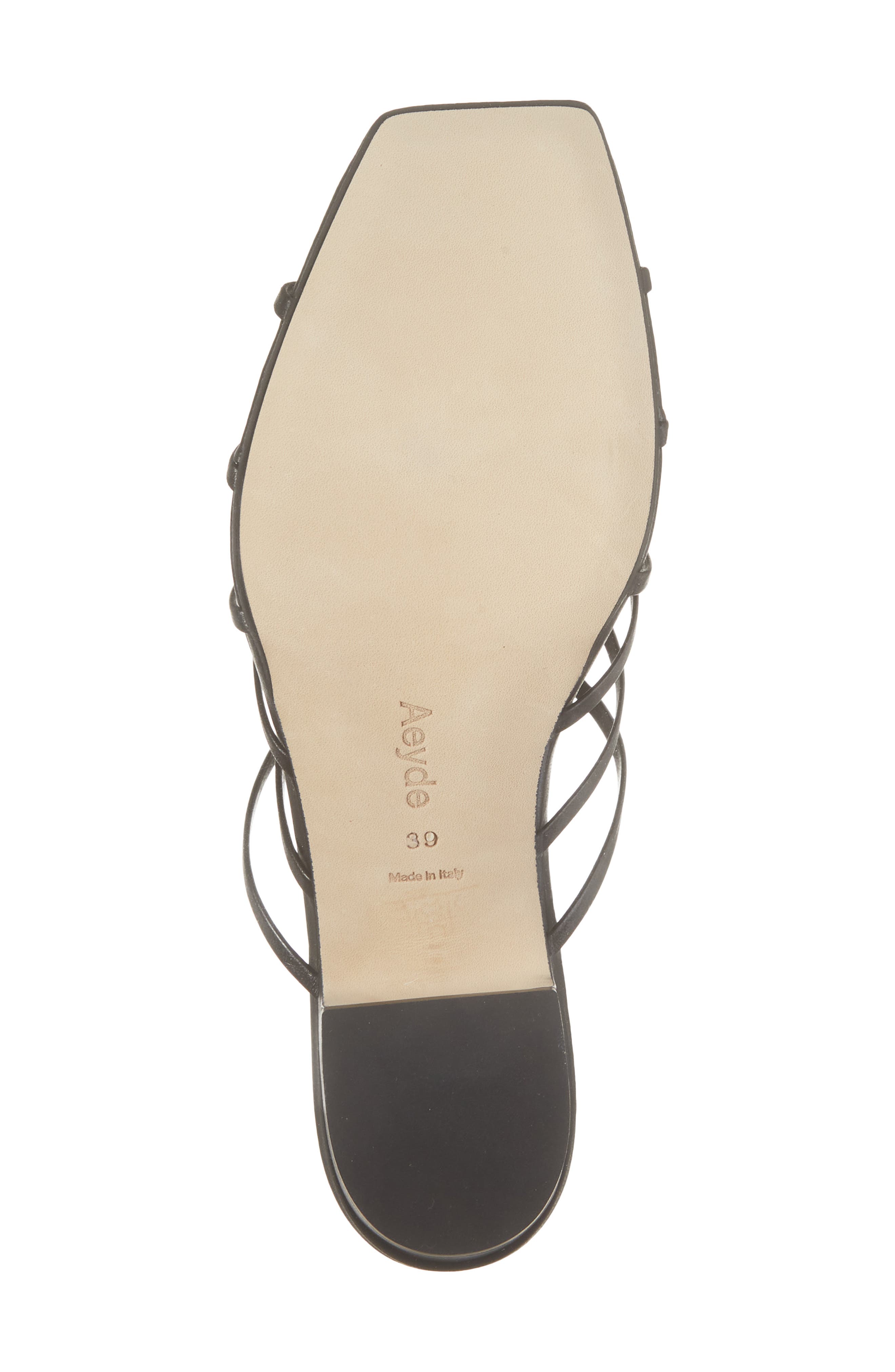 aeyde Talha Sandal, Alternate, color, Black