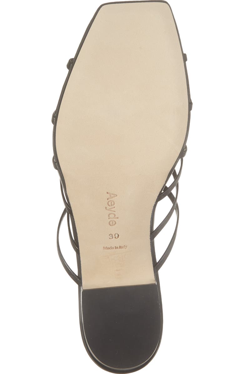 aeyde Talha Sandal, Alternate, color, Black