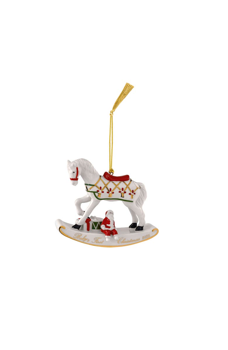 Villeroy & Boch Christmas Classics Rocking Horse Dated Ornament 2025, Main, color, Multi
