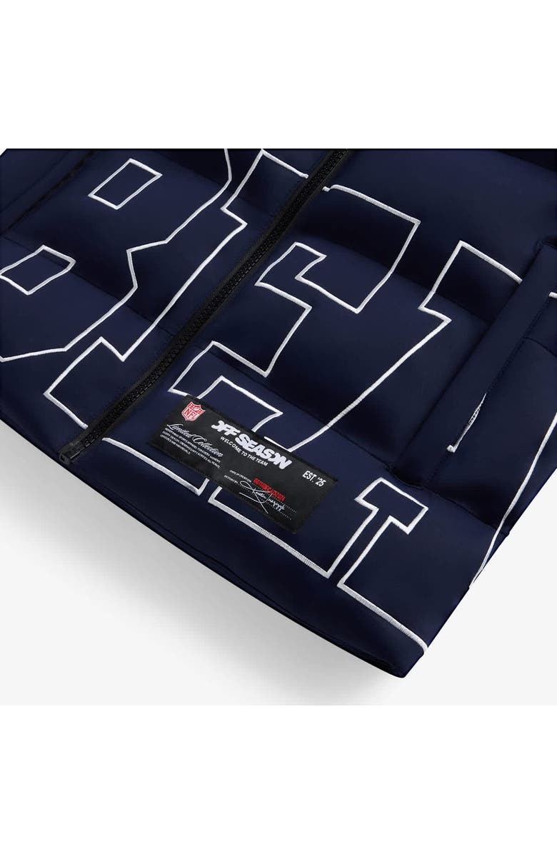 Off Season Unisex Navy Chicago Bears Team Puffer Vest, Alternate, color, Navy