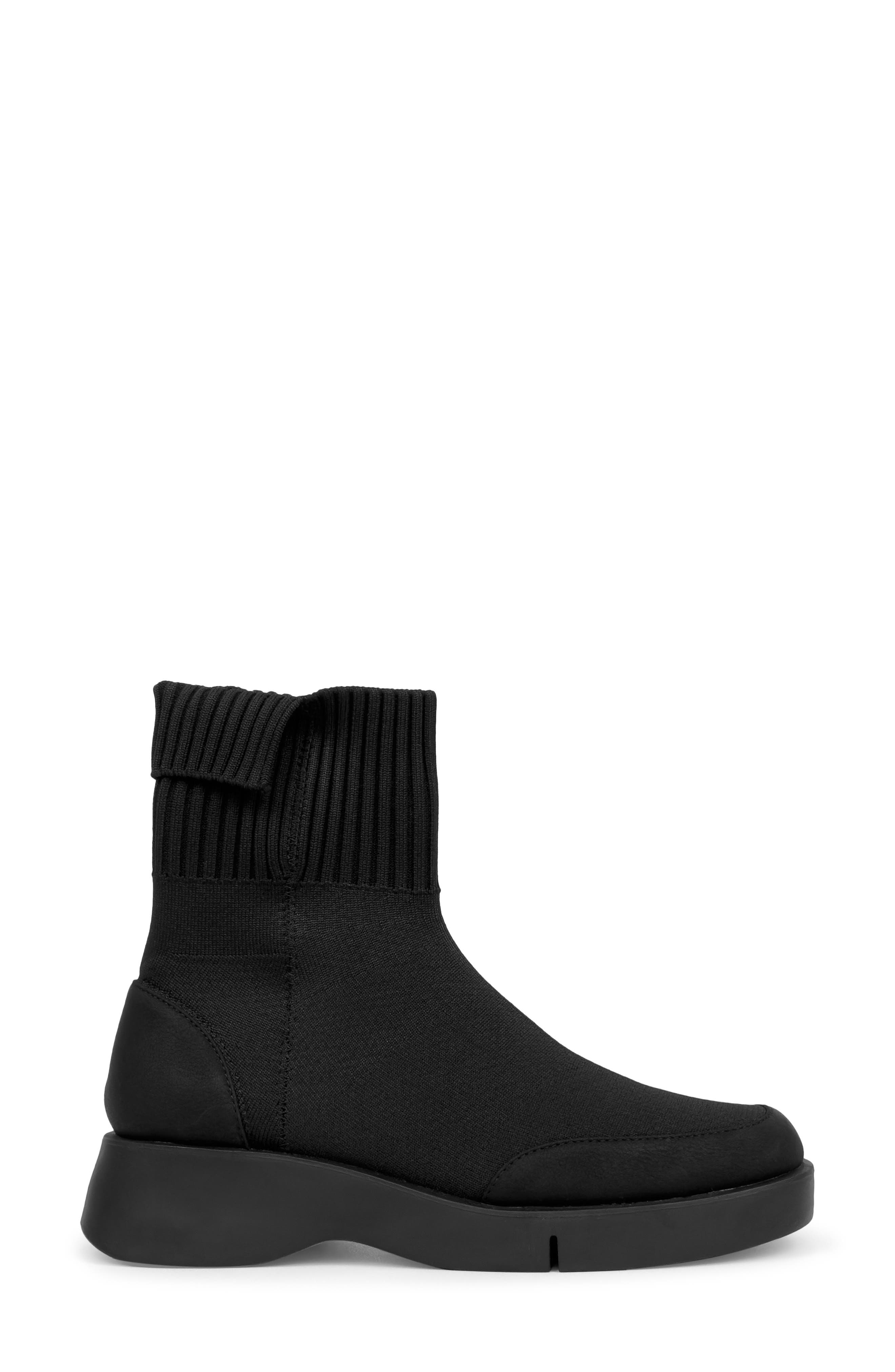Aerosoles Flame Flatform Knit Bootie, Alternate, color, Black