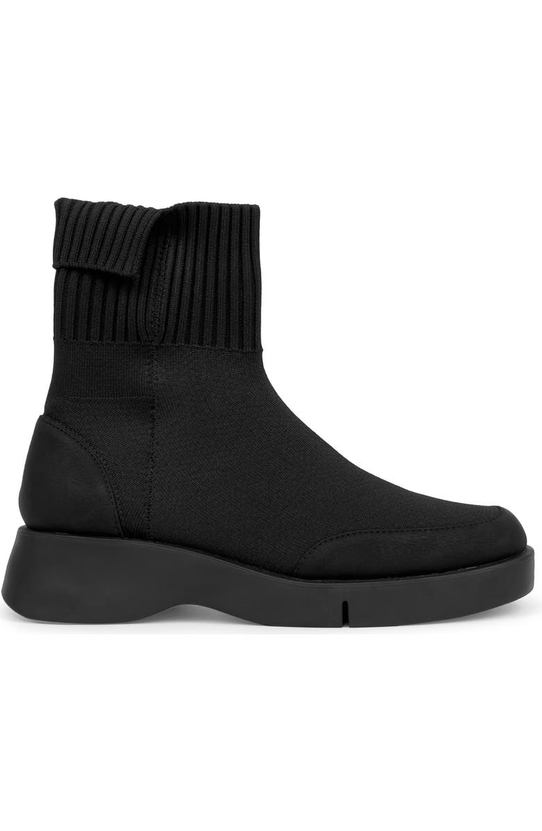 Aerosoles Flame Flatform Knit Bootie, Alternate, color, Black