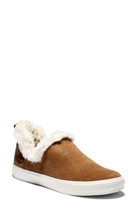 Skyla Bay Faux Fur Lined Leather Sneaker (Women)