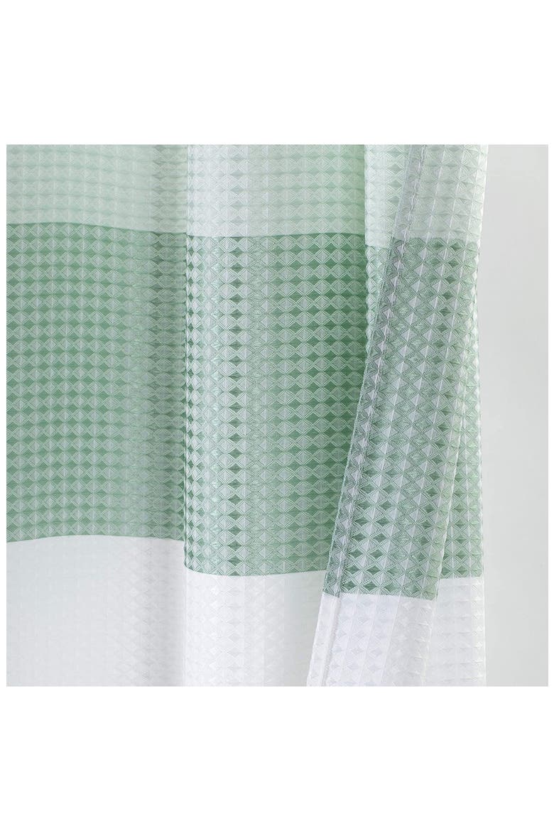 Shades Ombré Waffle Texture Shower Curtain, Alternate, color, SPA