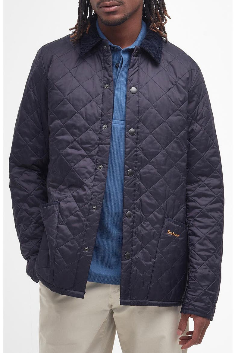 Heritage Liddesdale Quilted Jacket, Main, color, NAVY
