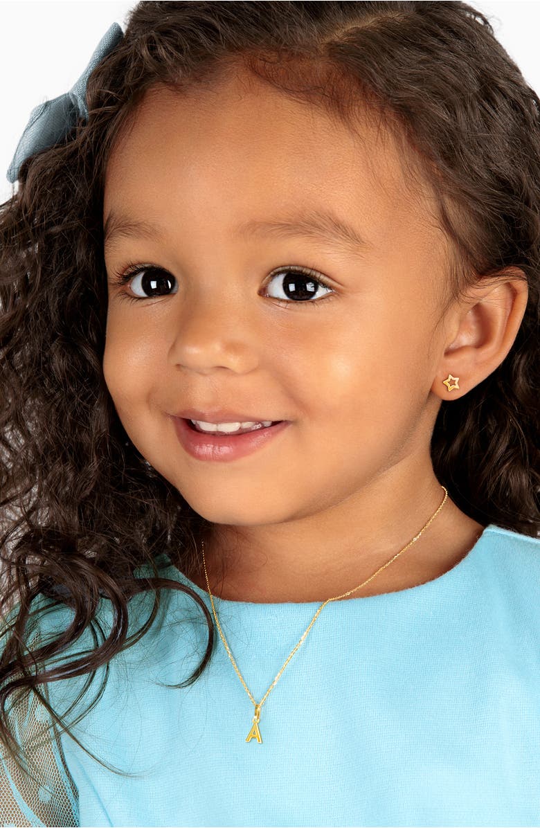 Tiny Blessings 14K Gold Wish Upon a Star Studs Screw Back Earrings, Alternate, color, 14K Yellow Gold