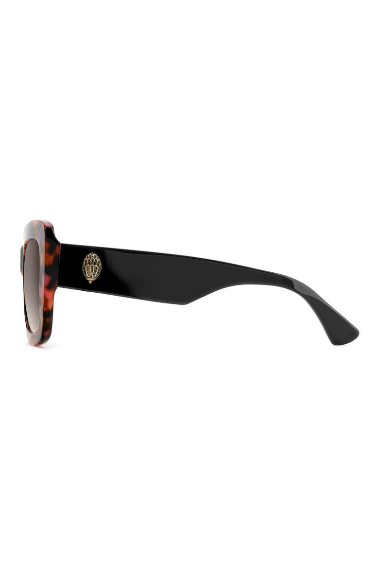 54mm Rectangular Sunglasses, Alternate, color, FUCHSIA HAVANA/ BROWN SF