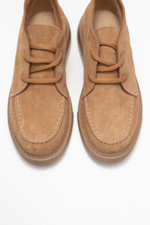 Forever & Always Shoes Lilya Leather Chukka Boot In Brown