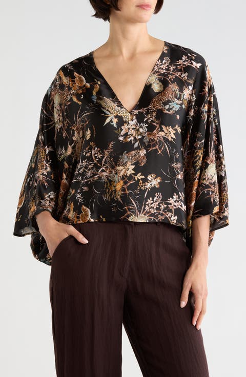 Parma Sleeve Silk Top