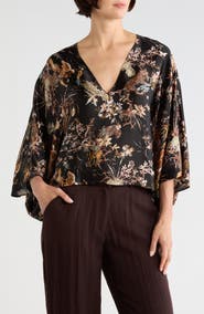 L'AGENCE Parma Sleeve Silk Top