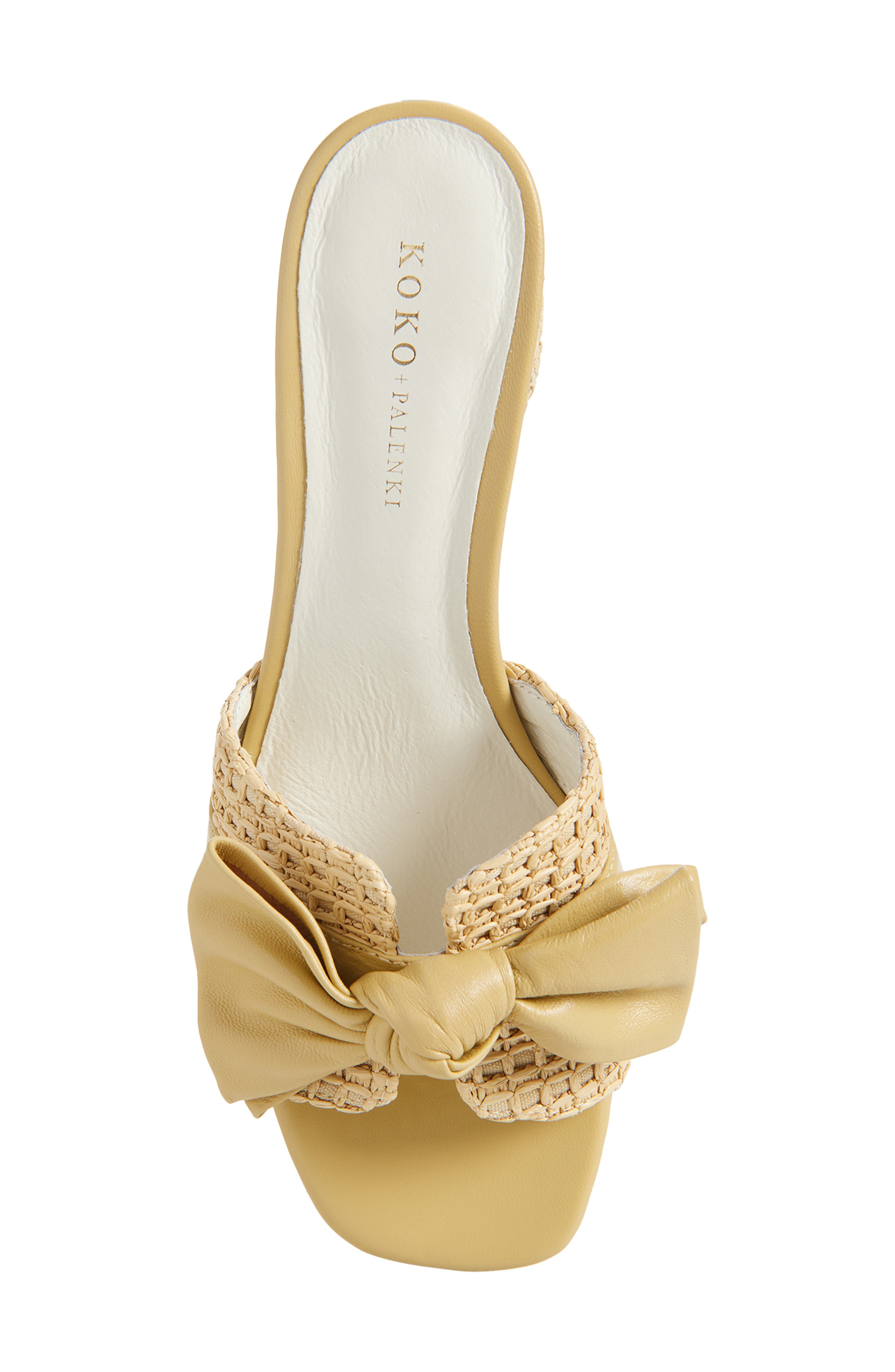 KOKO + PALENKI Sidrah Slide Sandal, Alternate, color, Natural Raffia