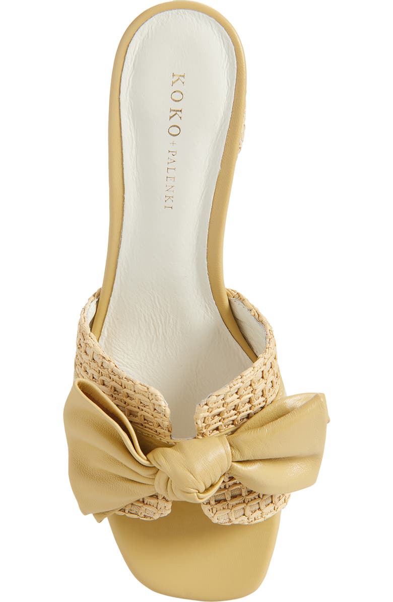 KOKO + PALENKI Sidrah Slide Sandal, Alternate, color, Natural Raffia