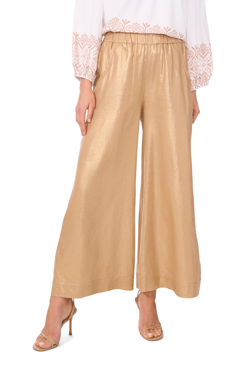 Vince Camuto Wide Leg Pull-On Pants, Main, color,