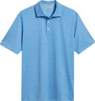 Johnston & Murphy XC4® + Cool Degree™ Geo Print Performance Golf Polo