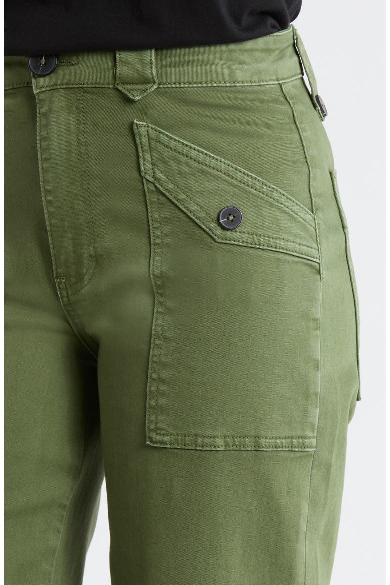 Meg High Waist Ankle Wide Leg Utility Pants, Alternate, color, DILL