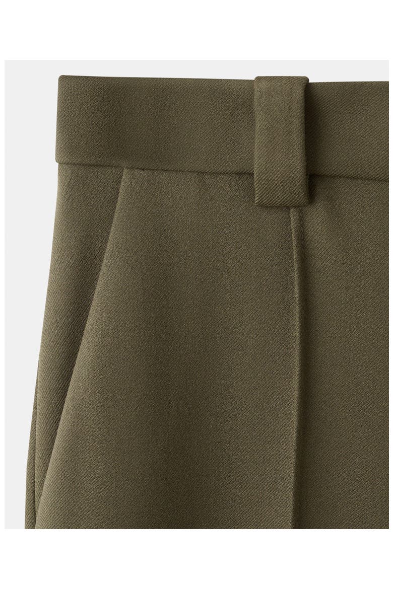 Pleated Straight Leg Pants, Alternate, color, KHAKI GREEN
