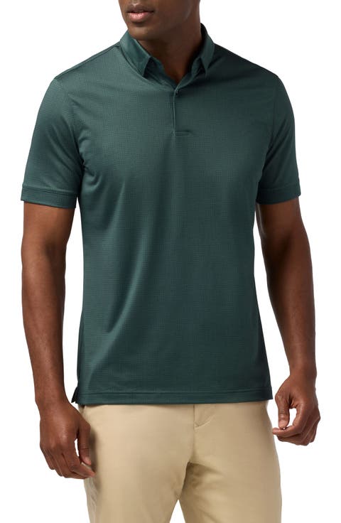 Haylard Trim Fit Pine Block Dot Polo