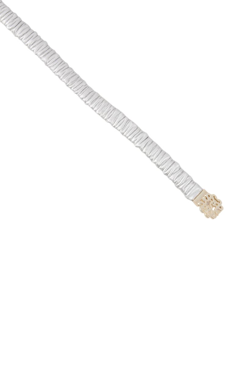 SANDRO Elasticated leather belt, Alternate, color, 