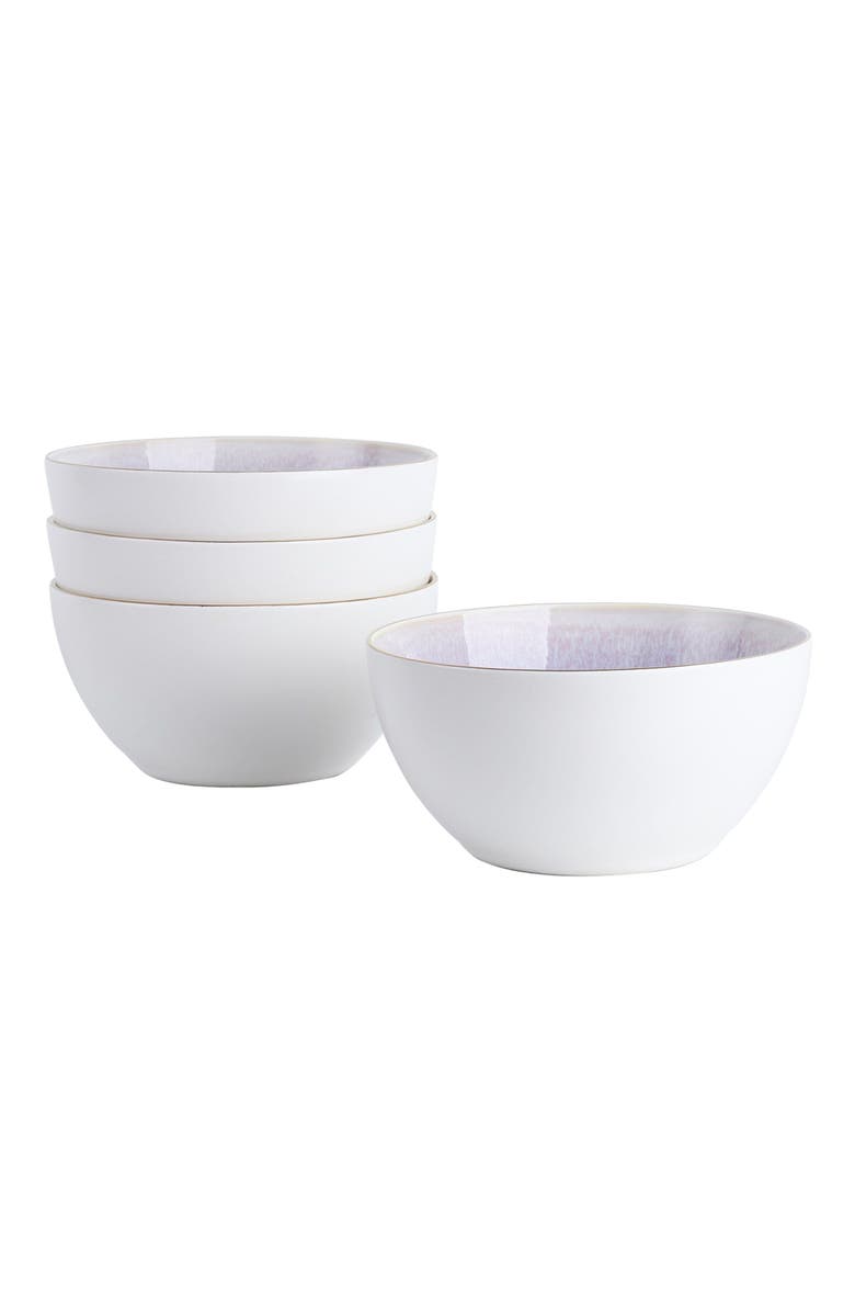 Stone Lain Josephine Porcelain 4-Piece Bowl Set, Main, color, Lavender