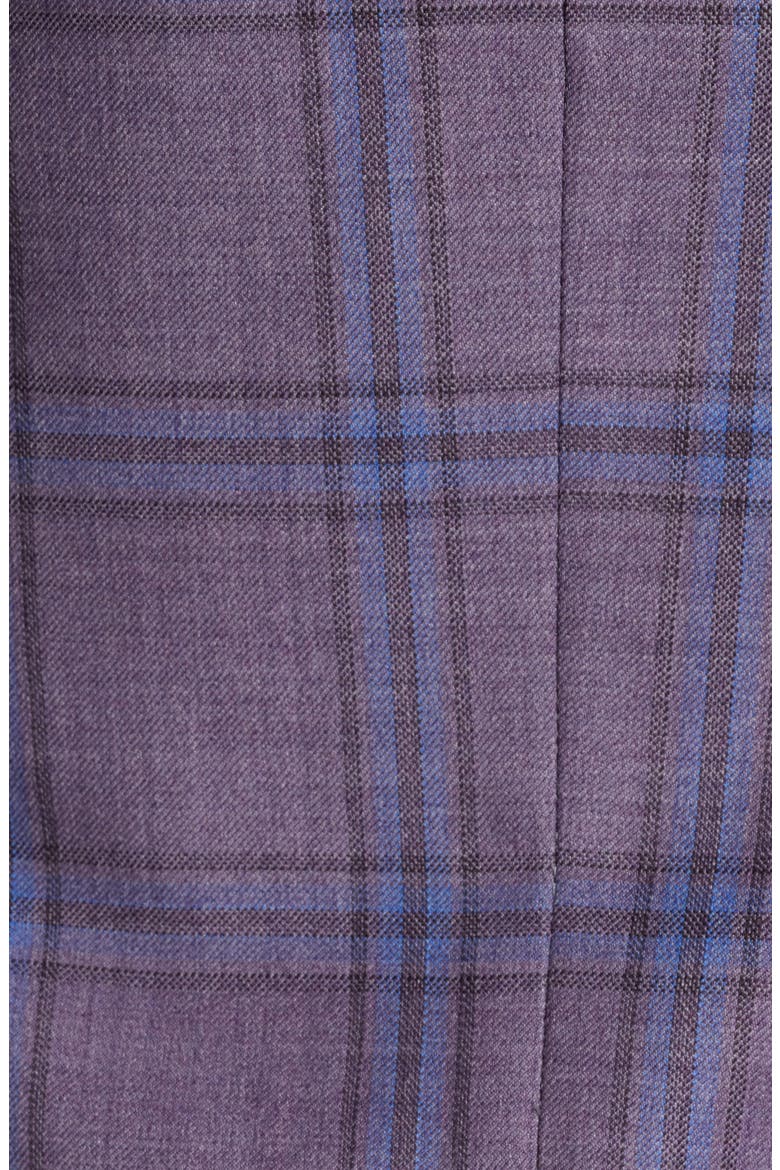 Flynn Classic Fit Plaid Wool Sport Coat, Alternate, color, PURPLE