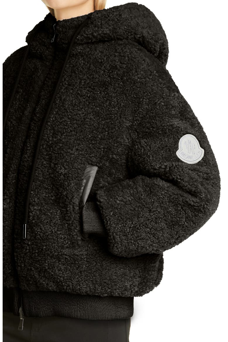Ilet Reversible Faux Shearling Puffer Jacket, Alternate, color, BLACK