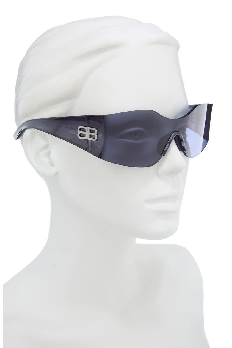 Oversize Shield Sunglasses, Alternate, color, BLUE BLUE BLUE
